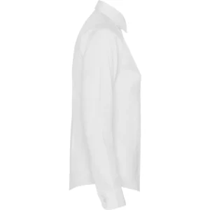 Camisa manga larga mujer Roly WRK Sofia L/S 5161, blanco, vista lateral opuesta