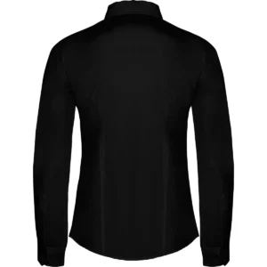 Camisa manga larga mujer Roly WRK Sofia L/S 5161, negro, vista posterior