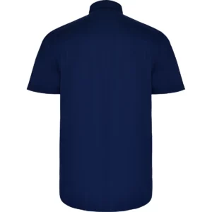 Camisa manga corta hombre Roly WRK Aifos 5503, marino, vista posterior