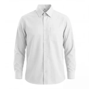 Camisa manga larga hombre Roly WRK Aifos L/S 5504, blanco, vista frontal