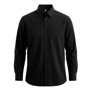 Camisa manga larga hombre Roly WRK Aifos L/S 5504, negro, vista frontal