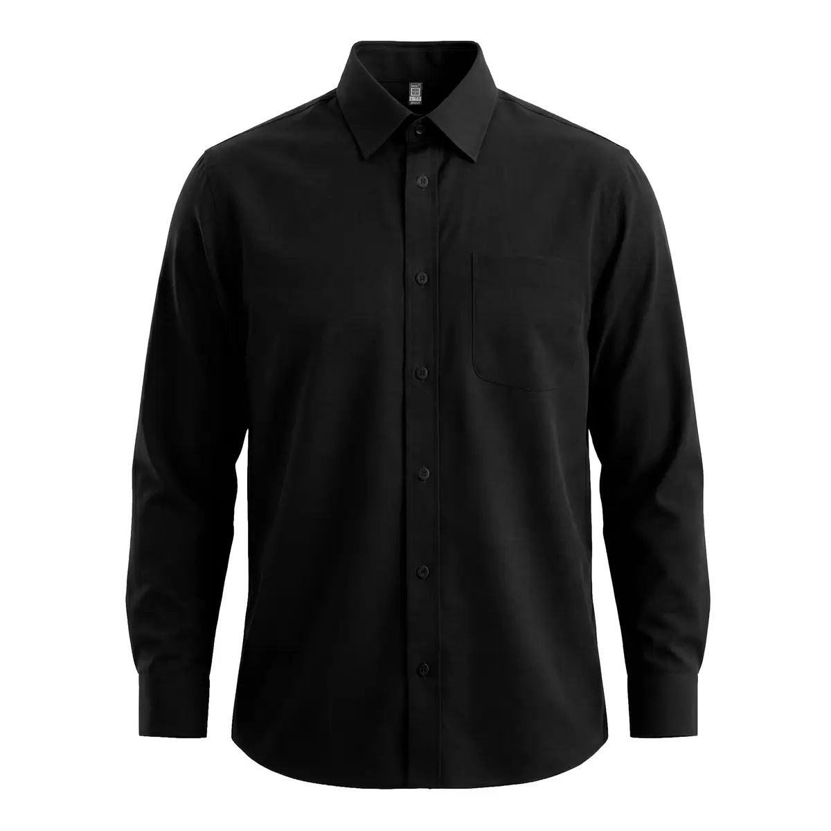 Camisa manga larga hombre Roly WRK Aifos L/S 5504 13 Camisa manga larga hombre Roly WRK Aifos L/S 5504, negro, vista frontal
