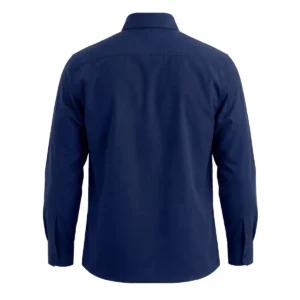 Camisa manga larga hombre Roly WRK Aifos L/S 5504, marino, vista posterior