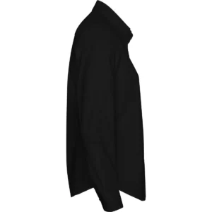 Camisa elástica mujer Roly WRK Moscu Woman 5505, negro, vista lateral opuesta