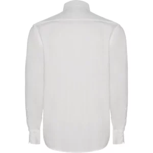 Camisa elástica hombre Roly WRK Moscu 5506, blanco, vista posterior