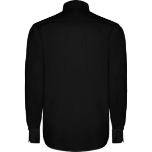 Camisa elástica hombre Roly WRK Moscu 5506, negro, vista posterior
