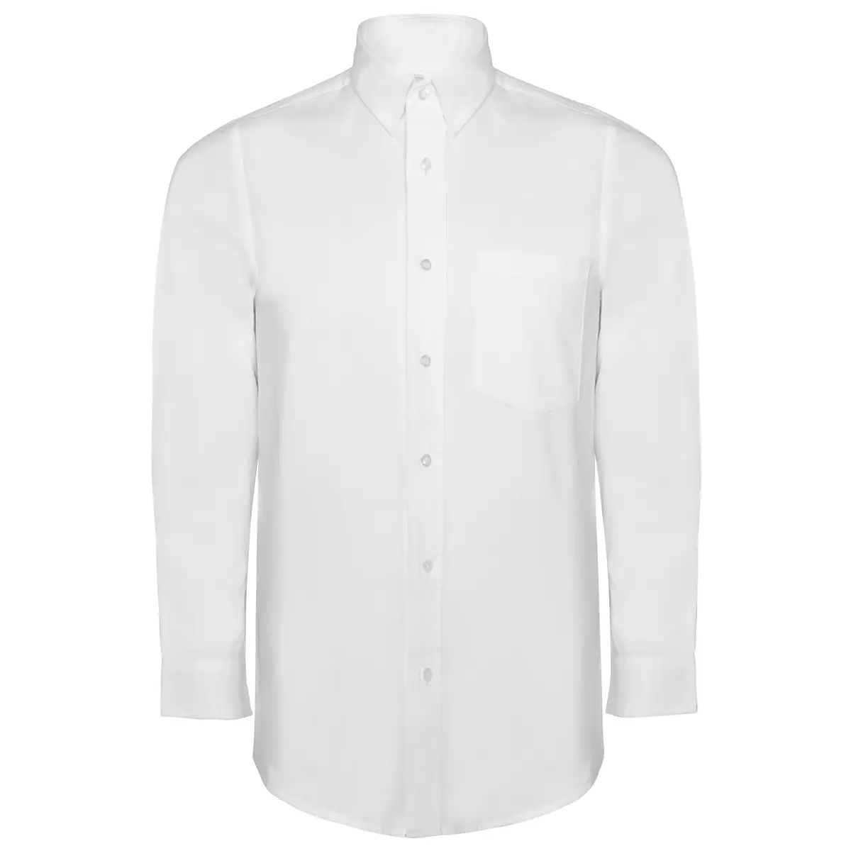 Camisa manga larga hombre Roly WRK Oxford 5507 4 Camisa manga larga hombre Roly WRK Oxford 5507, blanco, vista frontal