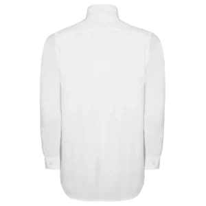 Camisa manga larga hombre Roly WRK Oxford 5507, blanco, vista posterior
