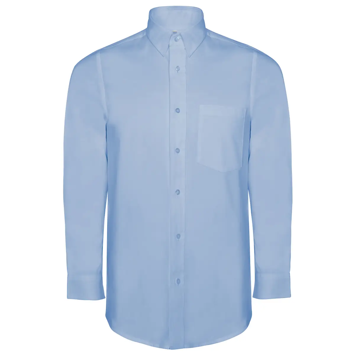 Camisa manga larga hombre Roly WRK Oxford 5507 8 Camisa manga larga hombre Roly WRK Oxford 5507, celeste, vista frontal