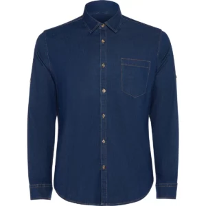 Camisa vaquera hombre Roly WRK Lujan 6706, vaquero, vista frontal