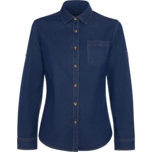 Camisa vaquera mujer Roly WRK Lujan Woman 6707, vaquero, vista frontal
