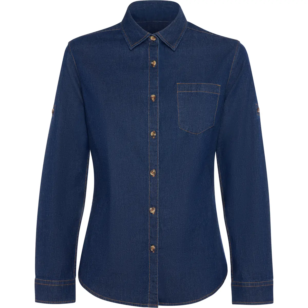 Camisa vaquera mujer Roly WRK Lujan Woman 6707 5 Camisa vaquera mujer Roly WRK Lujan Woman 6707, vaquero, vista frontal