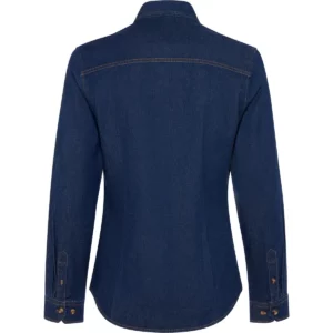 Camisa vaquera mujer Roly WRK Lujan Woman 6707, vaquero, vista posterior