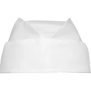Gorro de cocina Roly WRK Lagasse 9090, blanco, vista posterior