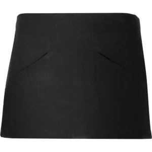 Delantal corto Roly WRK Mini 9124, negro, vista frontal