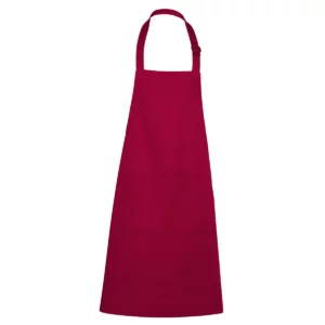 Delantal Roly WRK Benoit 9125, granate, vista frontal
