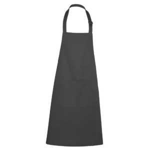 Delantal Roly WRK Benoit 9125, gris oscuro, vista frontal