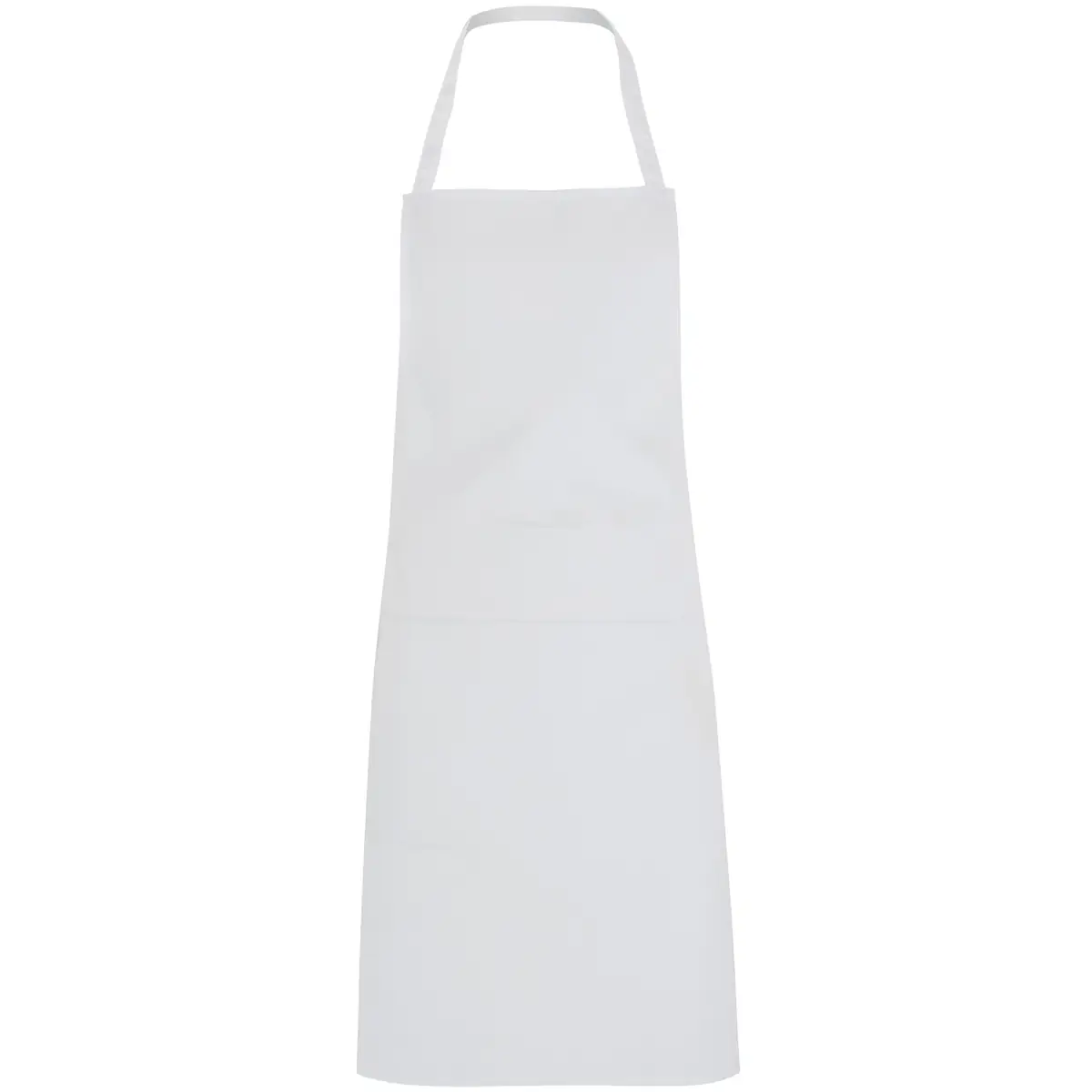 Delantal sin bolsillos Roly WRK Ramsay 9128 4 Delantal sin bolsillos Roly WRK Ramsay 9128, blanco, vista frontal