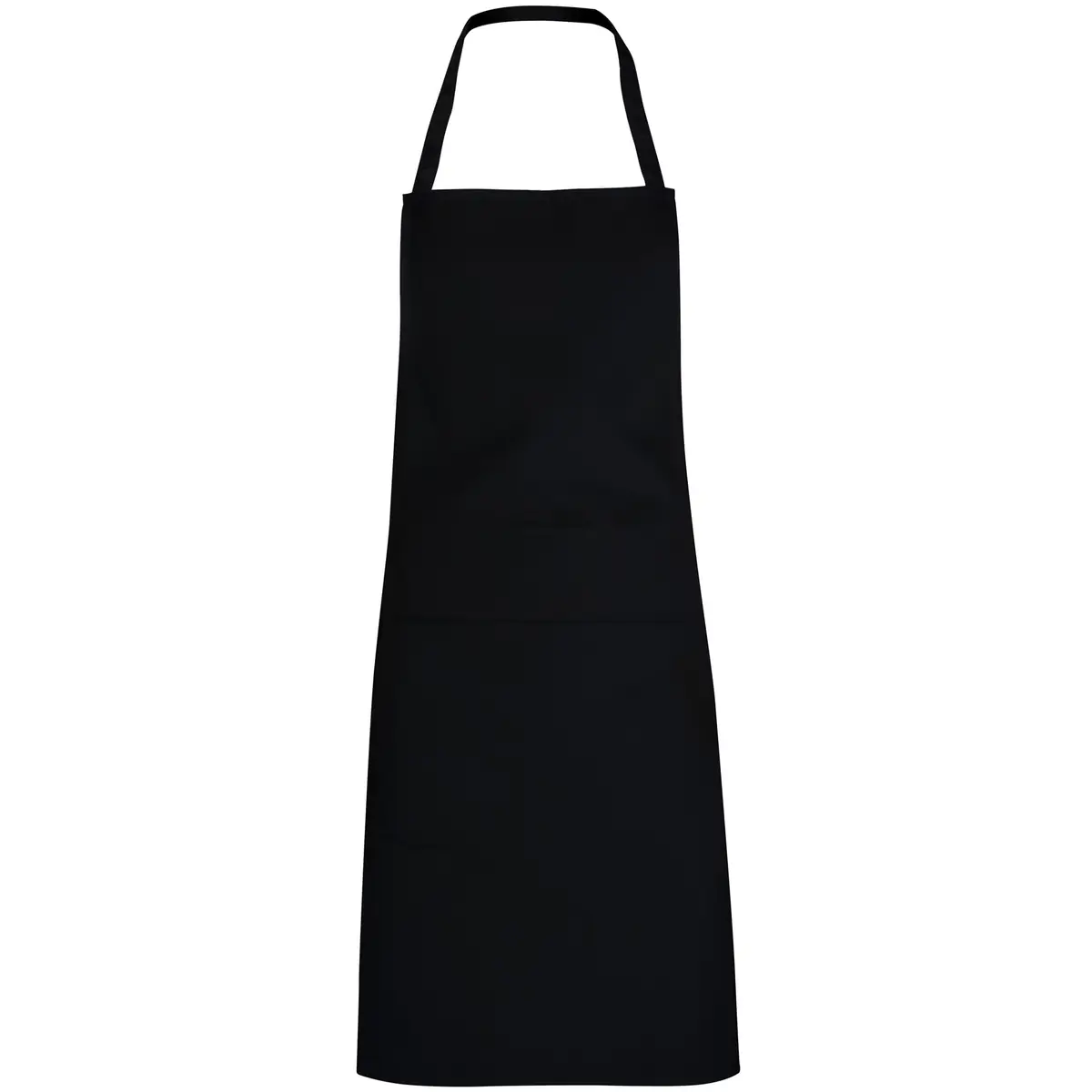 Delantal sin bolsillos Roly WRK Ramsay 9128 7 Delantal sin bolsillos Roly WRK Ramsay 9128, negro, vista frontal