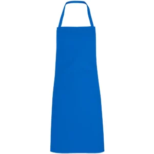 Delantal sin bolsillos Roly WRK Ramsay 9128, royal, vista frontal