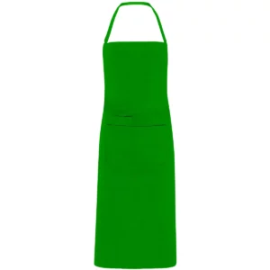Delantal de popelín Roly WRK Ducasse 9129, verde helecho, vista frontal