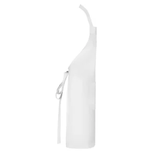 Delantal reciclado Roly WRK Bost 9139, blanco, vista lateral opuesta