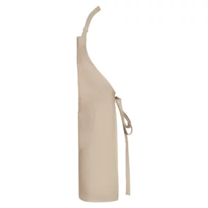 Delantal reciclado Roly WRK Bost 9139, arena oscuro, vista lateral