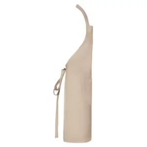 Delantal reciclado Roly WRK Bost 9139, arena oscuro, vista lateral opuesta