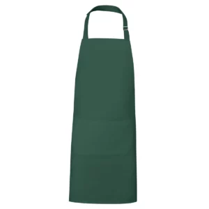 Delantal reciclado Roly WRK Bost 9139, verde botella, vista frontal