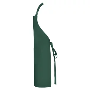 Delantal reciclado Roly WRK Bost 9139, verde botella, vista lateral