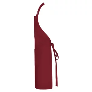 Delantal reciclado Roly WRK Bost 9139, granate, vista lateral