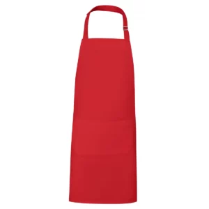 Delantal reciclado Roly WRK Bost 9139, rojo, vista frontal