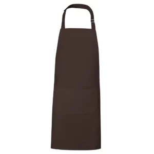 Delantal reciclado Roly WRK Bost 9139, chocolate, vista frontal