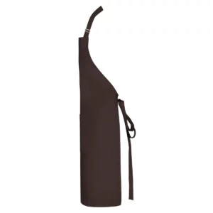 Delantal reciclado Roly WRK Bost 9139, chocolate, vista lateral