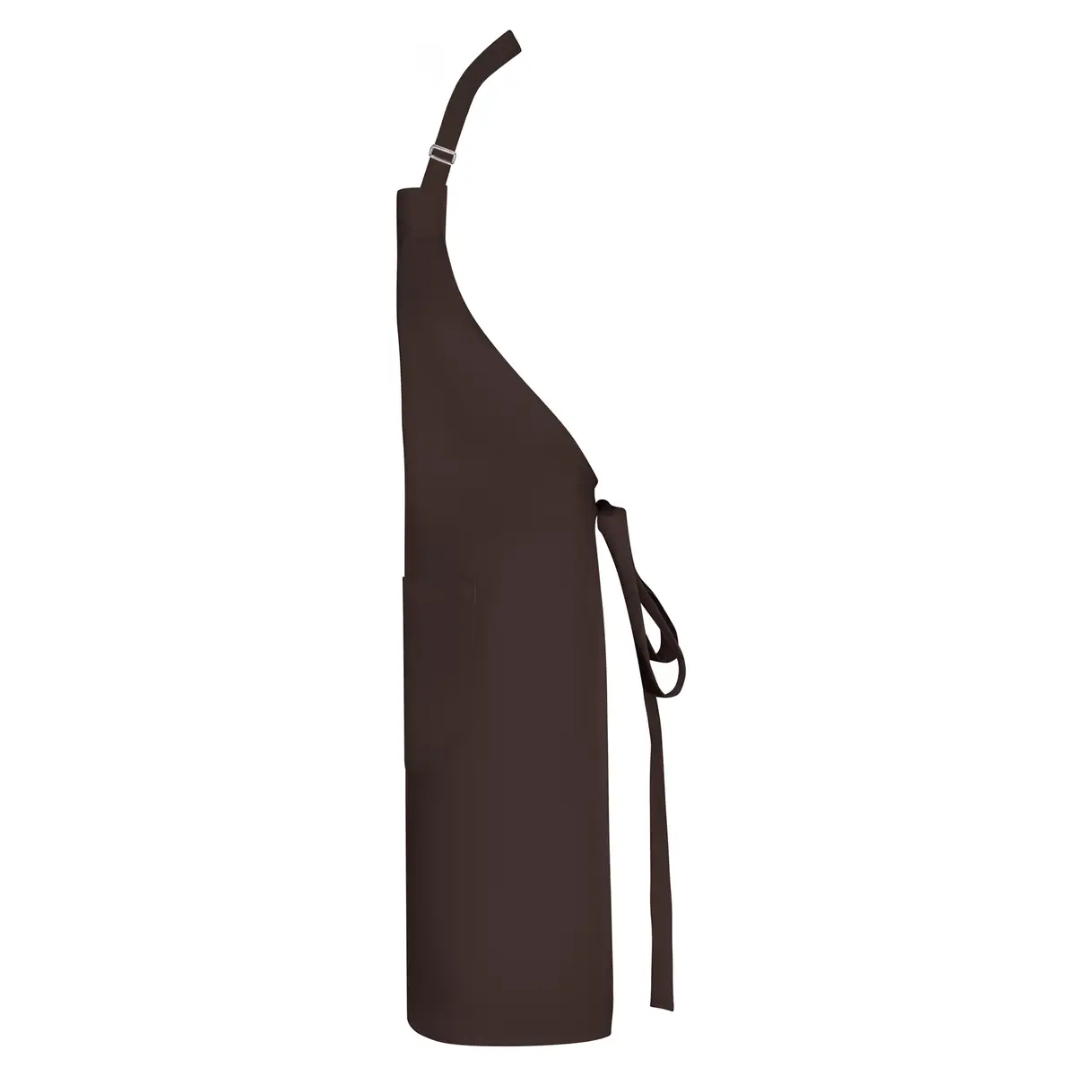 Delantal reciclado Roly WRK Bost 9139 22 Delantal reciclado Roly WRK Bost 9139, chocolate, vista lateral