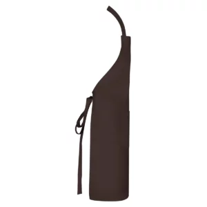 Delantal reciclado Roly WRK Bost 9139, chocolate, vista lateral opuesta