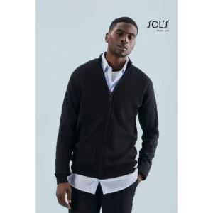 Chaqueta punto cremallera hombre SOL’S GORDON MEN 00548, vista con modelo.