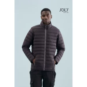 Chaqueta acolchada hombre SOL’S RIDE MEN 01193, vista con modelo.