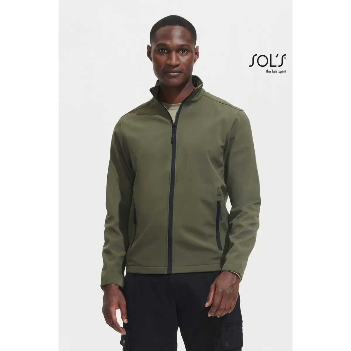 Chaqueta softshell hombre SOL’S RACE MEN 01195 1 Chaqueta softshell hombre SOL’S RACE MEN 01195, vista con modelo.