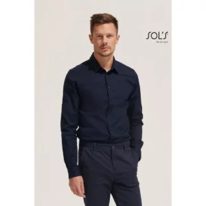 Camisa manga larga hombre SOL’S BLAKE MEN 01426, vista con modelo.