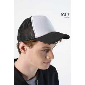 Gorra de malla unisex SOL’S BUBBLE 01668, vista con modelo.