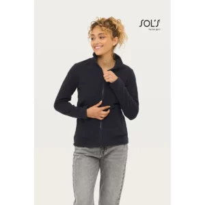 Chaqueta polar mujer SOL’S NORMAN WOMEN 02094, vista con modelo.