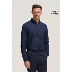 Camisa vaquera SOL’S BARRY MEN 02100, con modelo.