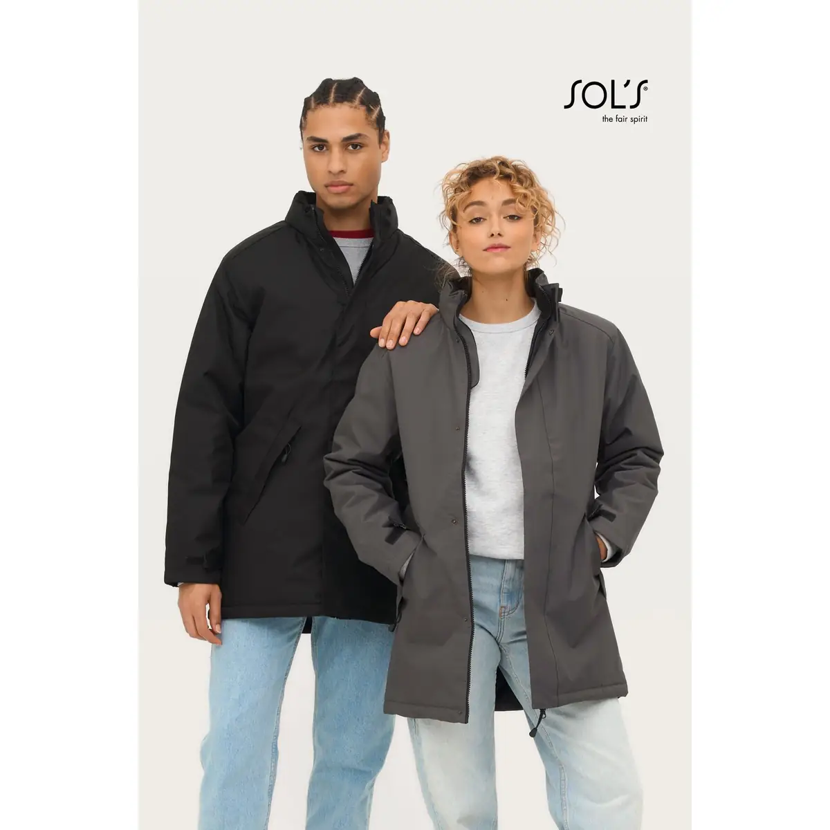 Chaqueta acolchada unisex SOL’S ROBYN 02109 2 Chaqueta acolchada unisex SOL’S ROBYN 02109, vista con modelos.
