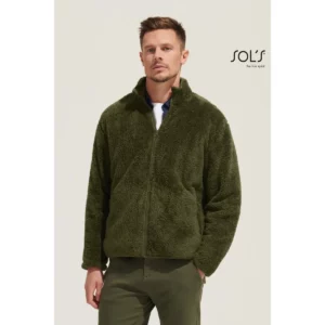 Chaqueta polar unisex SOL’S FINCH 04022, vista con modelo.