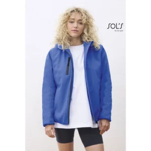 Chaqueta softshell mujer SOL’S FALCON PADDED WOMEN 04450, vista con modelo.