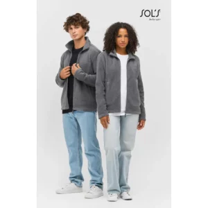 Chaqueta micropolar unisex SOL’S NITRO 04759, vista con modelo.