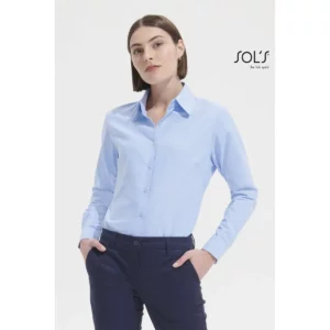 Camisa Oxford mujer SOL’S EMBASSY 16020, vista con modelo.