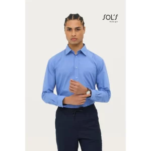 Camisa manga larga hombre SOL’S BALTIMORE 16040, vista con modelo.