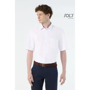 Camisa popelín hombre SOL’S BRISTOL 16050, vista con modelo.